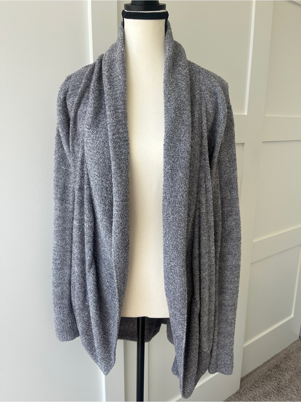 Barefoot Dreams Cozy Chic Lite Circle Cardigan - Steel Blue  | Size Medium